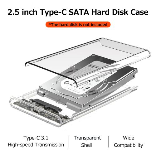 2.5 Inch USB3.1 External Hard Disk Case Transparent Item | Buy 2.5 Inch USB3.1 External Hard Disk Case Transparent | SPOP Enterprise Global